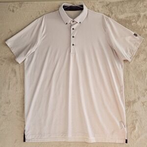 Triangle G Performance Polo Shirt Mens XL Lavender Geometric Golf Wolf Logo